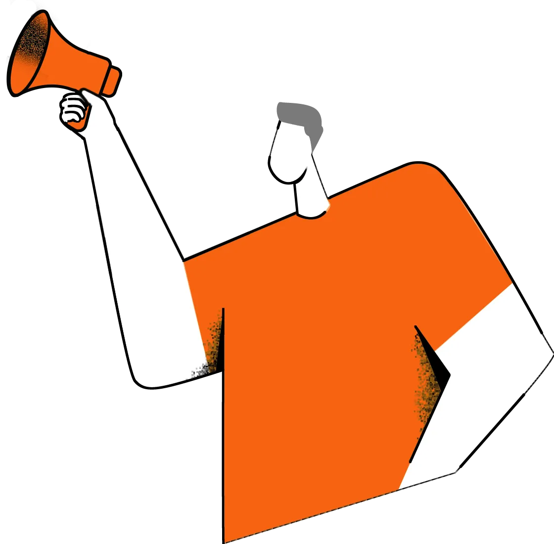 Megaphone man