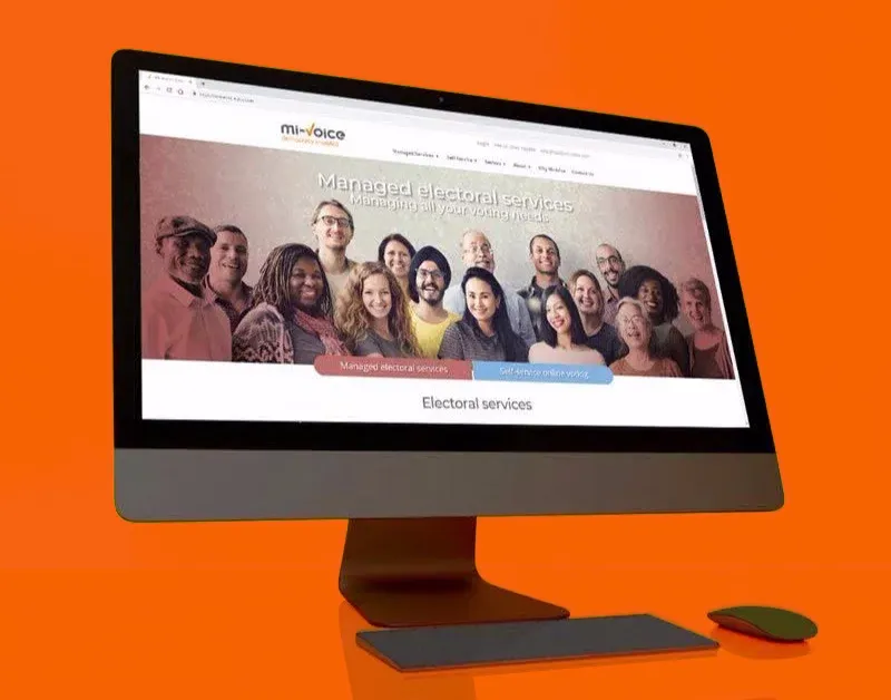 Brand Bamboo design - mi-voice website